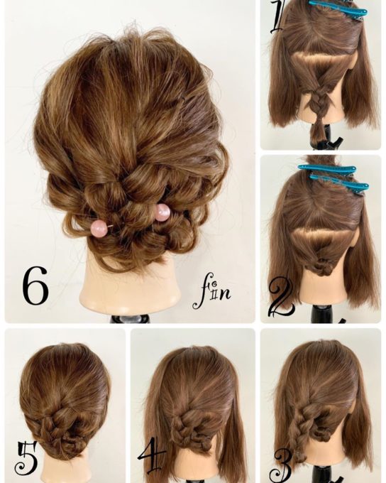 ラブリー成人 式 髪型 シニヨン 無料のヘアスタイル画像
